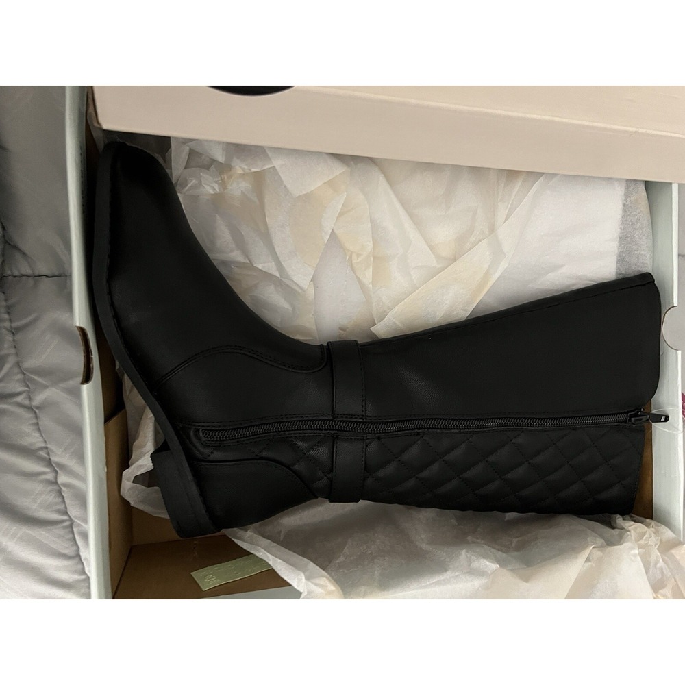 Sonoma Black Girls Knee High Boots Size 5 Memory‎ Foam